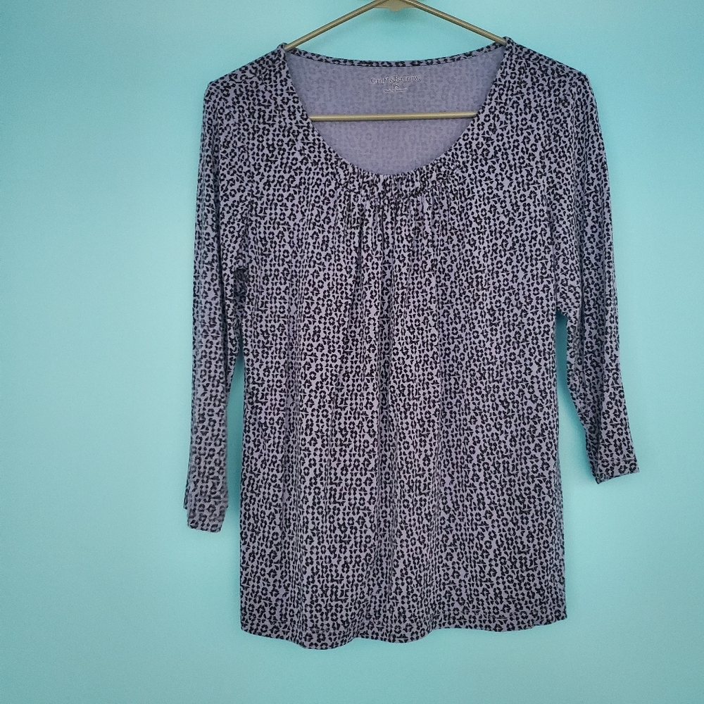 Croft&Barrow Size PS Cheetah Print Top